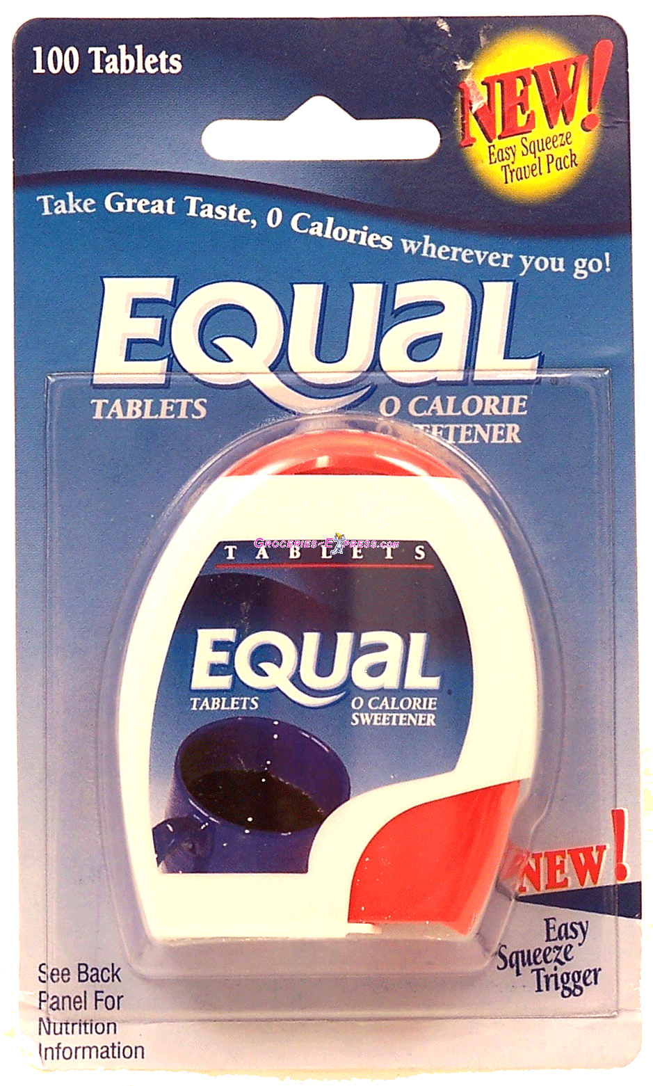 Equal 0 calorie sweetener tablets, easy squeeze trigger dispenser Full-Size Picture